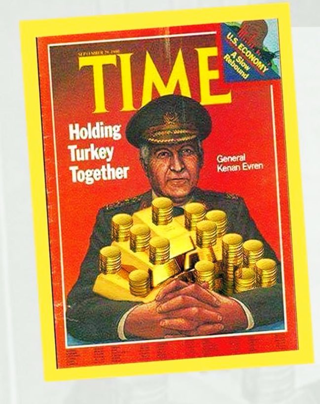12 Eylül 1980 TSK’nın yönetime el koyup sıkıyönetim ilan ettiğini .. 

Gece yarısı Askerlerin Merkez Bankası’nın kapısını kırıp içeriye girdiğini..

Bankadan kasalar yüklendiğini ve bilinmeyen bir yere doğru yola çıkarıldığını..

O tarihte Merkez Bankası’nda bir dolar bile