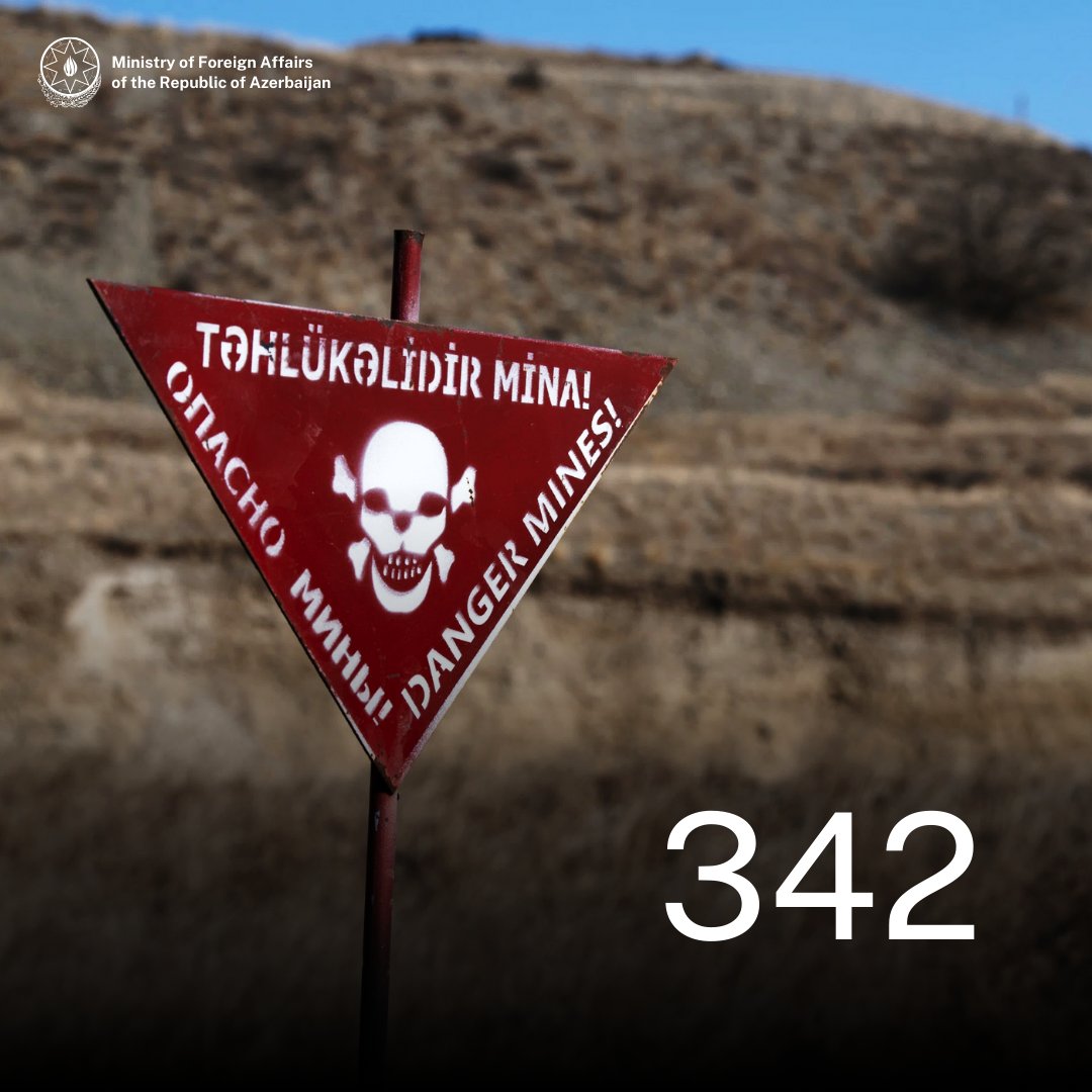🔴 #Landmines planted by #Armenia in the Garabagh region of Azerbaijan continue taking human lives. 

Yet another civilian was hit by a landmine, raising the number of victims to 3️⃣4️⃣2️⃣ since 2020. 

#StopMineTerror #ANAMA #MineAction #MineAwareness #Landmine #MineVictim…