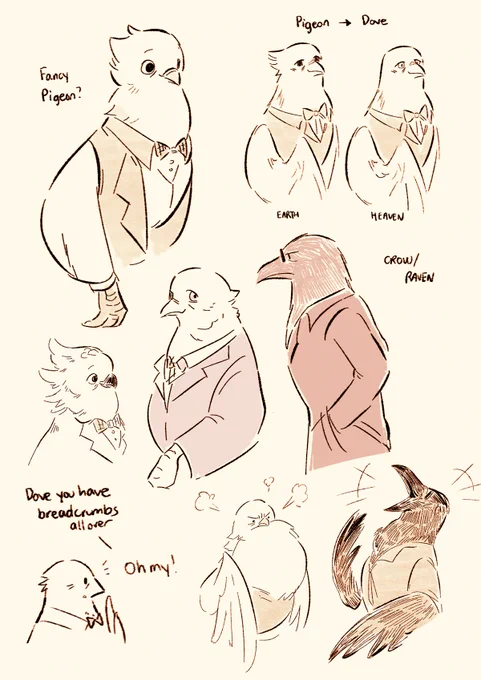 Bird AU #GoodOmens 