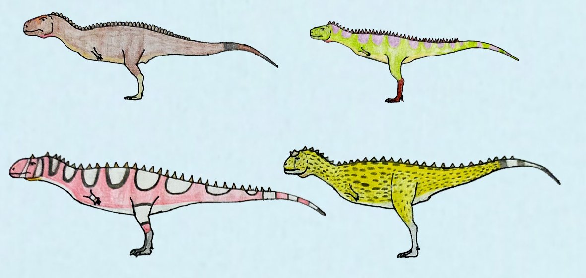 trmd350's tweet photo. Abelisaurs. 

Carnotaurus sastrei Majungasaurus and Aucasaurus Abelisaurus.

#Carnotaurus #Majungasaurus 
#Aucasaurus #Abelisaurus #Dinosaurs #Mesozoic #Paleoart #Art #Draw #artist https://t.co/25JeYGZsoH