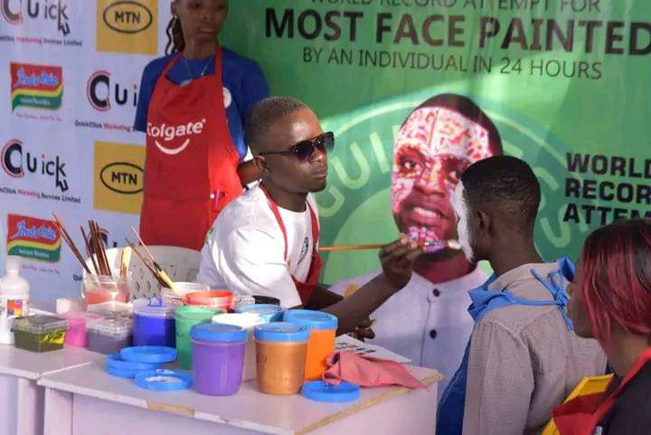 Collins Chukwuemeka Whitworth, a 400-level student of Civil Engineering in Bayero University, Kano (BUK), has set out to break the Guinness World Record of the most face painted by an individual in 24 hours.