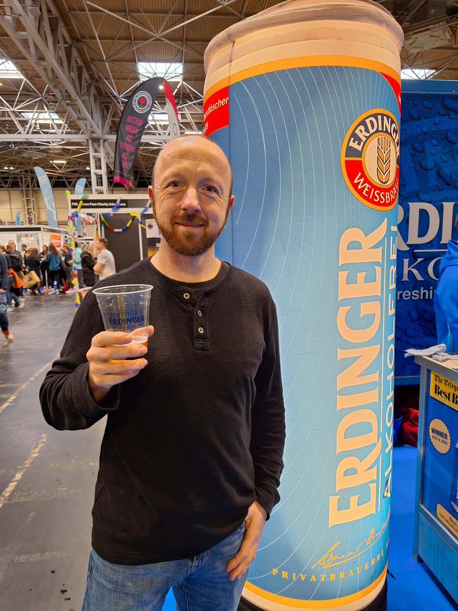 Lovely refreshing <a href="/ErdingerAF_UK/">Erdinger Alkoholfrei</a> drink <a href="/nationalrunshow/">National Running Show</a> #itsallinthemix