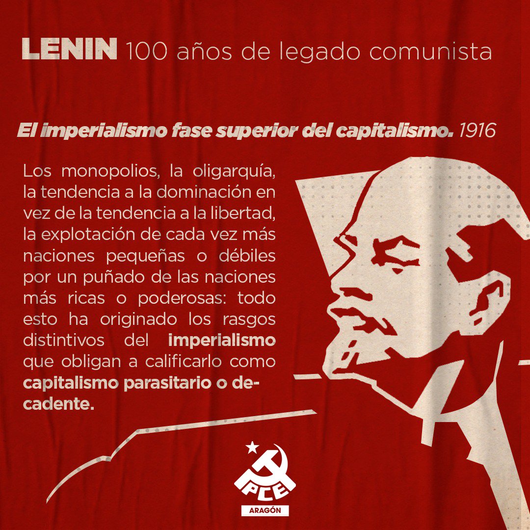 PCEAragon's tweet photo. 100 años sin Lenin, pero no sin sus enseñanzas y ejemplo ✊ https://t.co/6qm8skwmKu