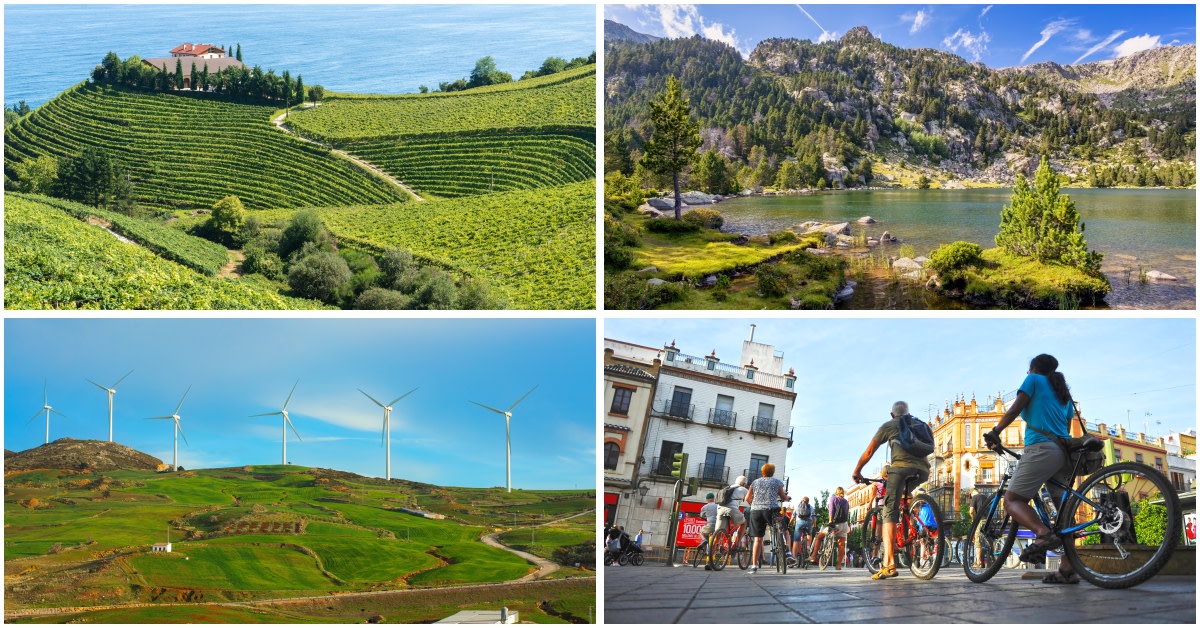 Day 2 of what’s #NewInSpain!💚
 
Explore our vision for 2030's eco-friendly travel!🌳🚴Mixing culture, innovation, & sustainability, #Spain aims to lead responsible tourism.🤗

Mention your favourite #SpainSustainable destination!😍

👉 tinyurl.com/4vpae676 

#VisitSpain