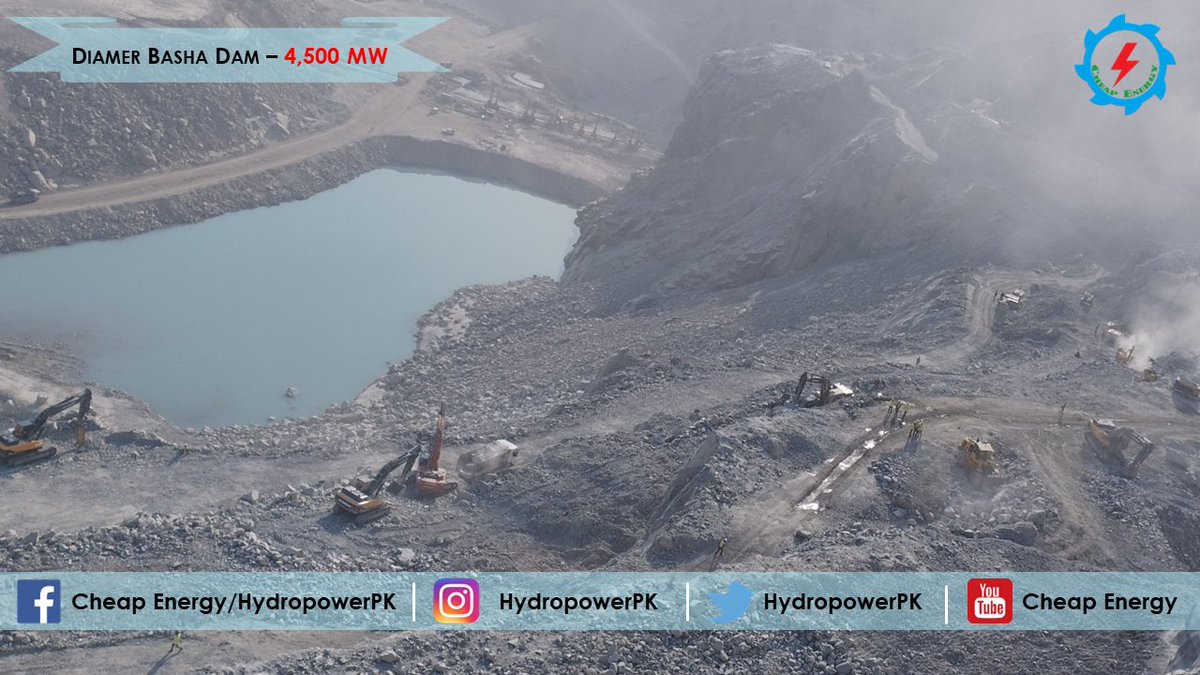 HydropowerPk's tweet photo. #BashaDam #Dam #Hydropower #WAPDA #PowerCHINA #FWO #CheapEnergy #GreenEnergy #CleanEnergy #Pakistan https://t.co/pAbH9leLzN