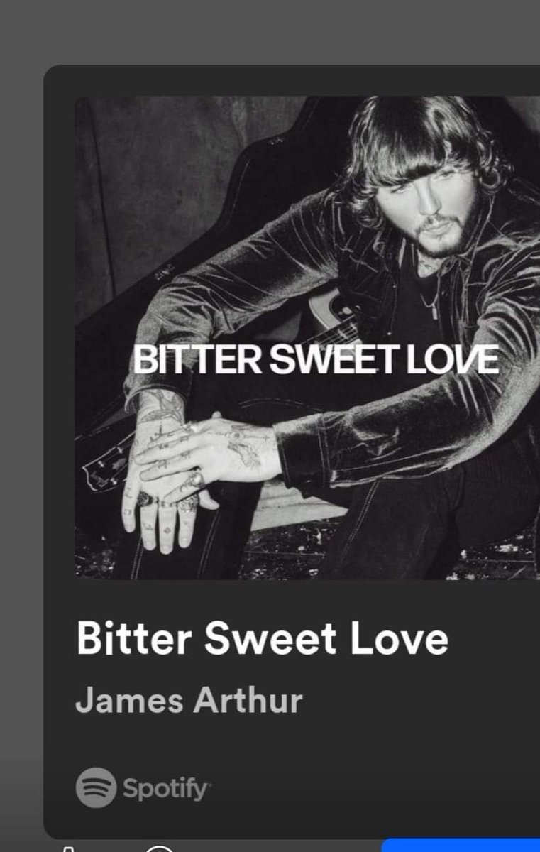 ** NEW SINGLE ALERT** Please can you play <a href="/JamesArthur23/">James Arthur</a> new single 'Bitter Sweet Love' your listeners are going love it ❤️ <a href="/BBCRadio2/">BBC Radio 2</a> <a href="/VirginRadioUK/">Virgin Radio UK</a> <a href="/CapitalEastMids/">Capital East Mids</a> <a href="/thisisheart/">Heart</a> <a href="/CapitalOfficial/">Capital</a> <a href="/1LIVE/">1LIVE</a> <a href="/magicfm/">Magic Radio</a> <a href="/BBCR1/">BBC Radio 1</a> <a href="/hitsradiouk/">Hits Radio</a>