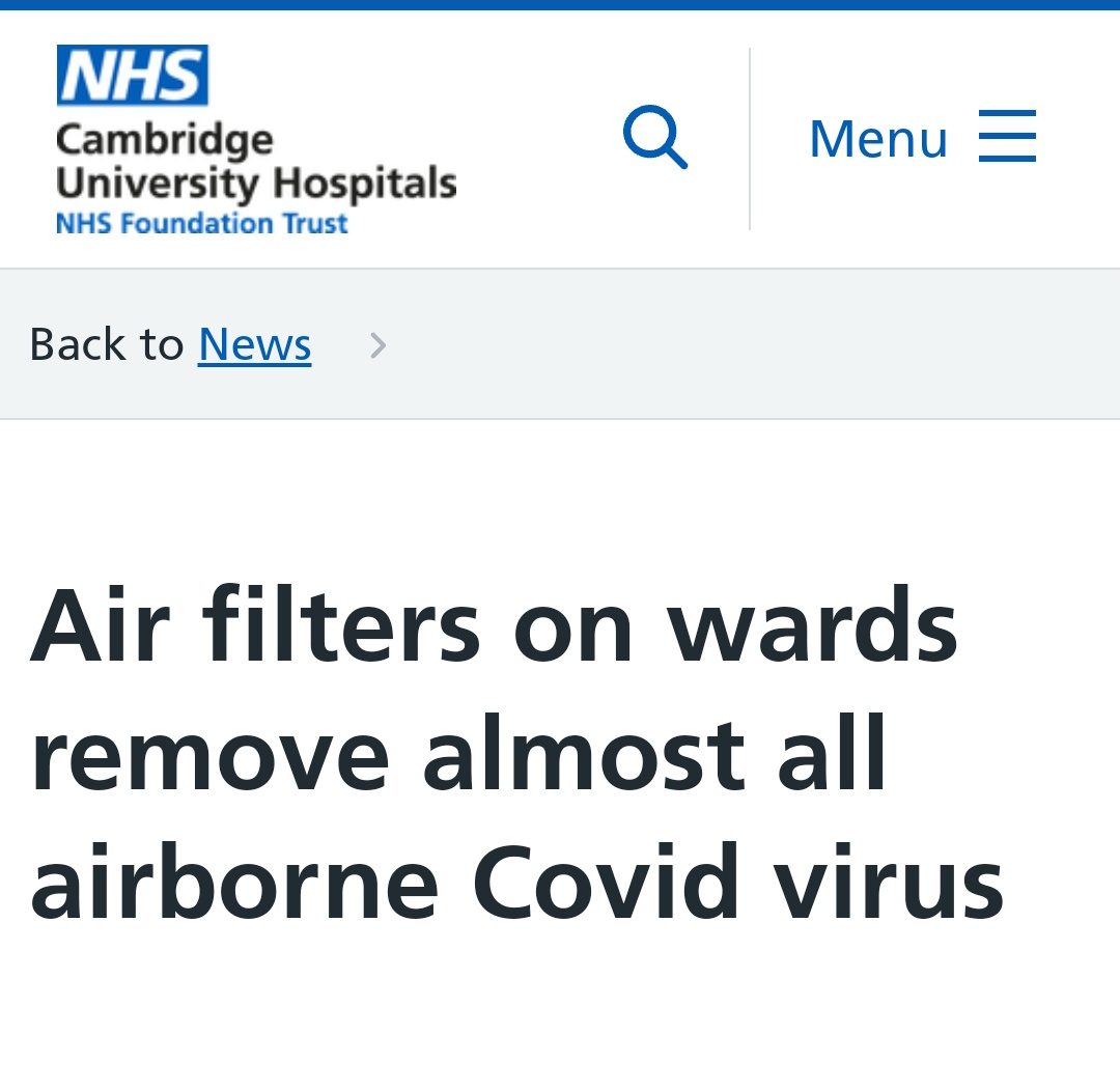 Bring in air filters in hospital wards in the UK now. They are proven to work. My Boyfriend has hip surgery coming up.
 We need #cleanair in hospitals now. #cleantheair #CovidIsAirborne #masks #airfilters #CovidIsNotOver 😷