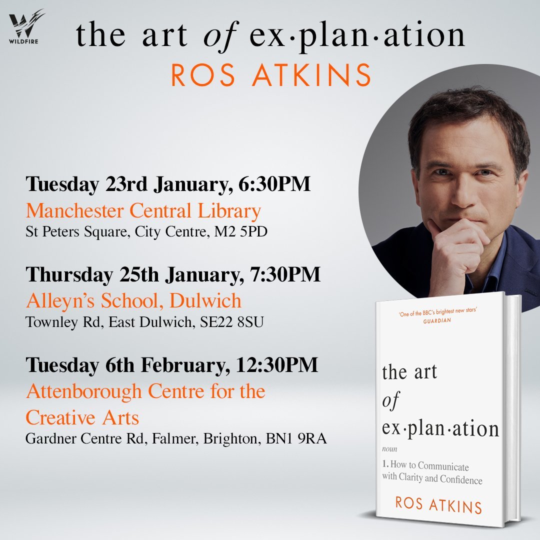 Here's are some dates that may be of interest to those of you in SE London or Brighton. On Thursday, I'm in Dulwich (and very excited to be joined by @BBCNuala) and then Feb 6, I'm in Brighton. Tickets here. Hope to see some of you there. linktr.ee/rosatkinsevents