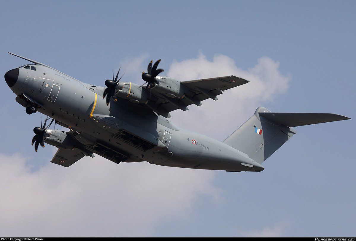 LebanonJets's tweet photo. Military: #FRBAN Armée de l'Air (French Air Force) Airbus #A400M hex #3B7765 as #CTM2070 on the way from #Orleans #Bricy to #Beirut invisible on public tracking https://t.co/GKhQlOdR5k