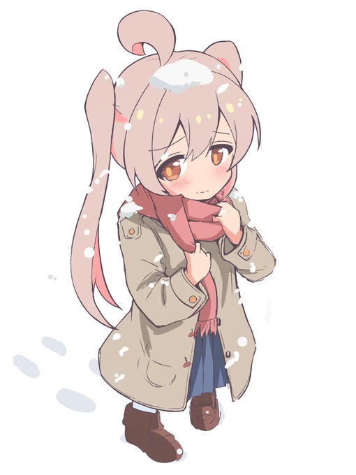 大雪により近所で遭難しかけるまひろちゃん
#おにまい 
#おにまいお絵かき 