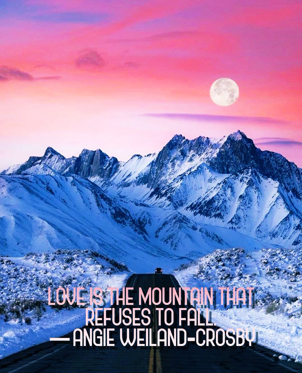 RT @1228erin #DailyLoveNote 🩷🩷🩷
Love is the mountain that refuses to fall

#HappySunday everyone🩷🩷
 
#ThinkBIGSundayWithMarsha 
#JoyTrain #sundayvibes 
#LightUpTheLove #ShineOn 
#KindnessMattersッ #JOY 
#GoldenHearts #Grateful4U #SundayThoughts #ChooseLove