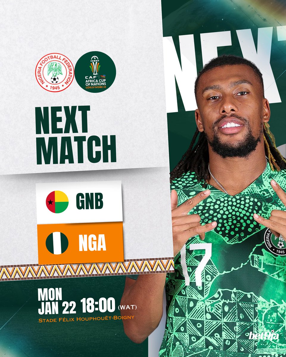 Match Day 3 tomorrow Vs #GuineaBissau 🇬🇼 

#soarsupereagles #letsdoitagain #afcon2023