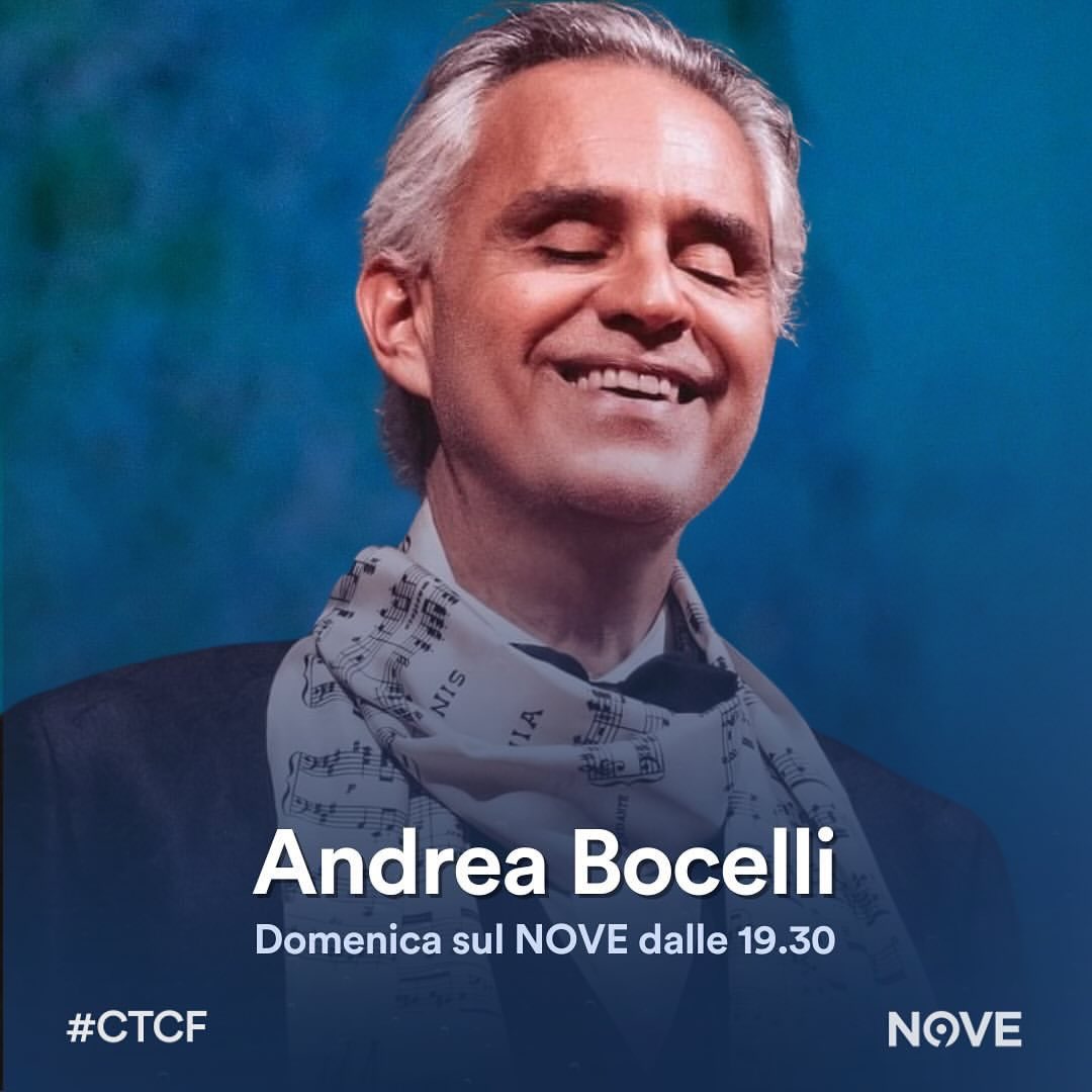 Andrea sarà ospite questa sera dalle 19.30 a @chetempochefa sul @nove