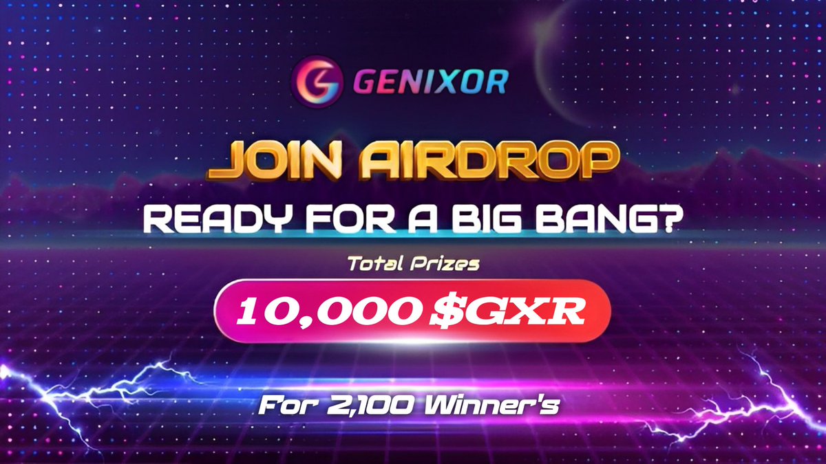 AirdropBrotherX's tweet photo. 🪂 Genixor #Airdrop
💰 Reward: 4 $GXR (~$8)
🏆 Winner: 2,000 Random
👨‍👨‍👦‍👦 Top 100 Referral: 2,000 $GXR
📅 End date: 9th February, 2024
🏦 Distribution: After TGE

🔗 Airdrop Link: https://t.co/BweHW2r4R9

#Airdrops #Giveaways #genixor #BSC #Bitcoin #GXR #BTC $DOGE #IceNetwork $Manta https://t.co/8zwjWPQphh