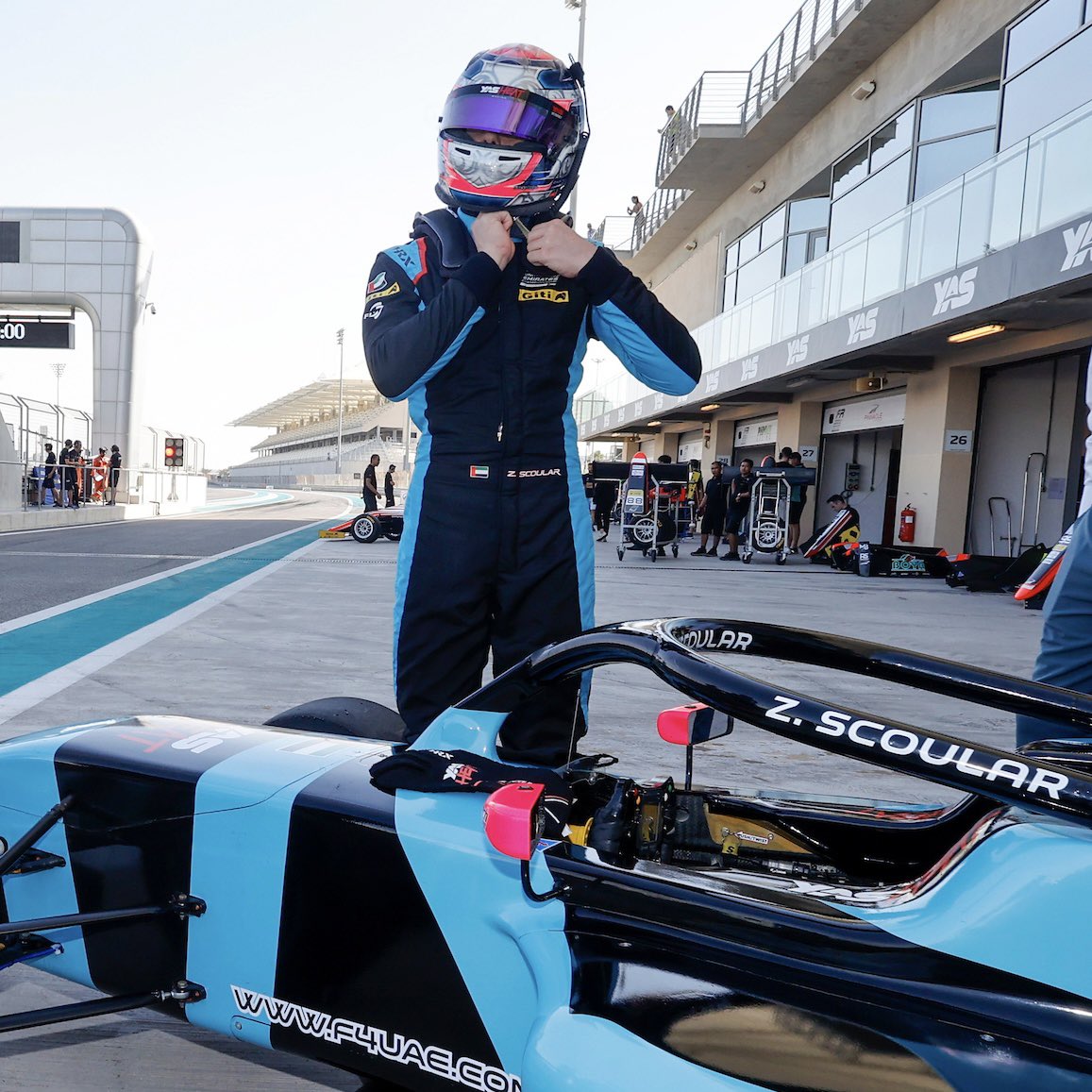 WIN #1 at the @formula4uae!👏 Keanu Al Azhari securing his first win in Race 2 and @aldhaherirashid and Zack Scoular dropping some stellar performances to finish inside the Top 10 in both races on Saturday. 💪🏁 👀 on the 🏆 for Race 3 today! #YasHeatRacing