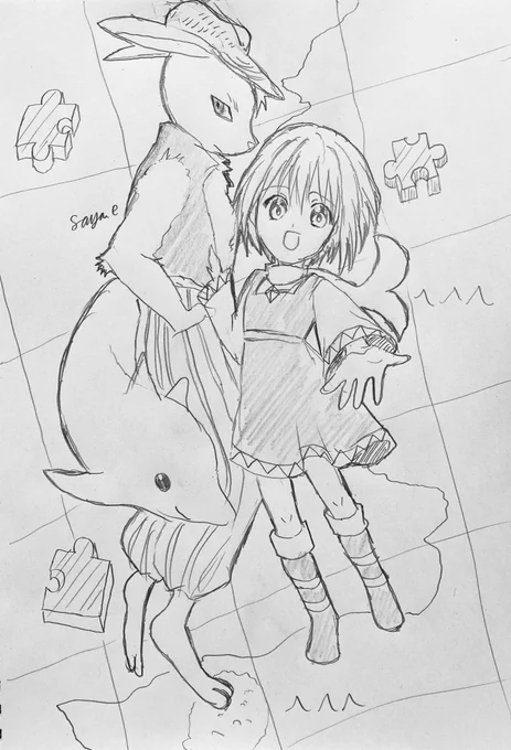 【創作】ムギウタ
魔女に呪われし獣の少年と両親を探す少女、そして自分の居場所を探すキメラ、三人の運命は「魔女」と結びつき旅路を共にする
#新年早々の創作クラスタフォロー祭り 
#冬の創作クラスタフォロー祭り 
#オリジナル
#創作 