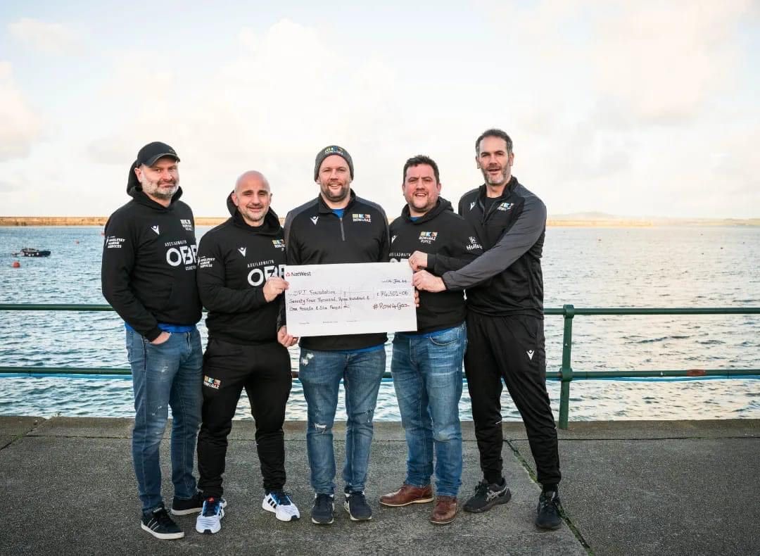 dpjfoundation's tweet photo. We would like to say a huge thank you to the amazing #Row4Gaz team who have raised an incredible amount of £74,261.06 (including gift aid) for the #DPJFoundation over the last 10 months through their fundraising activities which included an epic Irish Sea row.
#RhannwchYBaich https://t.co/E7TeckTxmA