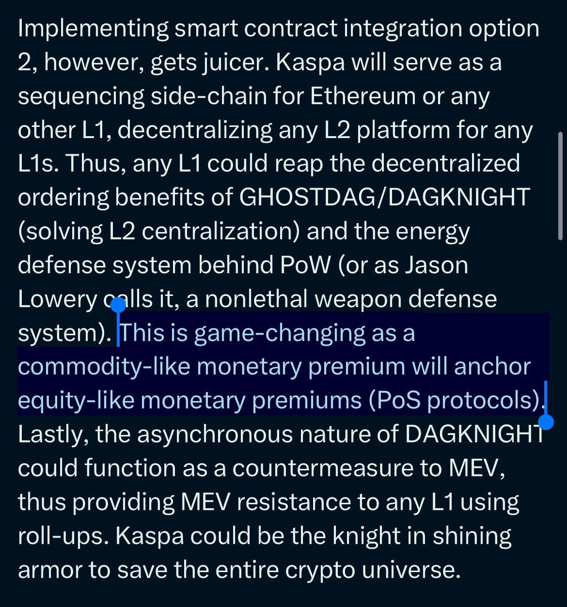 Altcoinist's tweet photo. $KAS = commodity 🤝@NicholasSismil https://t.co/hx4UdcSuXc