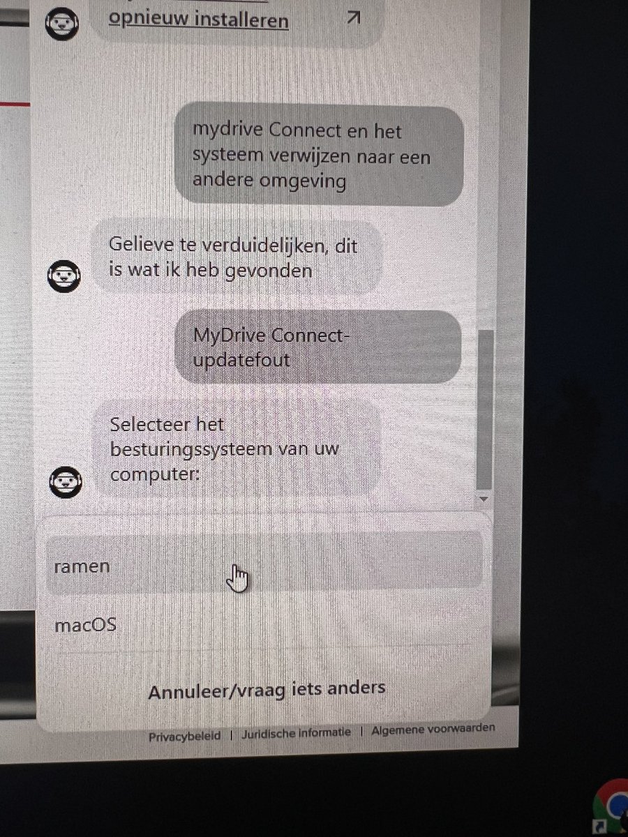 jongetrucker2's tweet photo. @TomTomBenelux Dit bewijst hoe slecht jullie chatbot is!
Jullie gebruiken dezelfde vertaalrobot als Aliexpress. Welk besturingssysteem gebruikt u?
Ramen of Mac OS🫤 https://t.co/22Ck0RioQy
