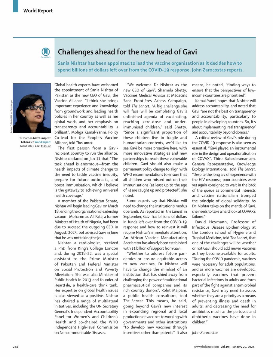 From reaching #zerodosechildren in humanitarian contexts to taking stock of lessons learned from #COVAX, and matters relevant to financial policies, this piece by @TheLancet looks at some of the challenges I will be addressing when I commence my role as @Gavi’s CEO in March.