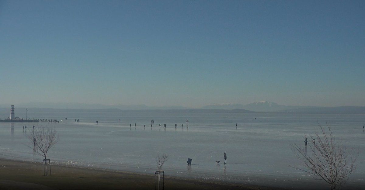 Warnungen erst nehmen? nö, ist nicht so! immerhin sieht man vom NeusiedlerSee aus den Schneeberg sehr schön heute. (Quelle: oe24 & Feratel)