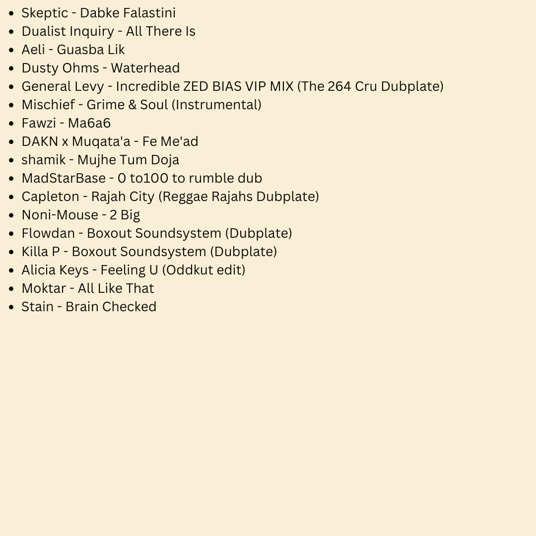 Excited to share my latest mix exclusively for <a href="/BecauseJyoty/">Jyoty Singh</a> <a href="/RinseFM/">Rinse FM</a> Show! 🚀 Featuring rare gems from Reggae Rajahs, AfterShock Records, The 264 Cru, Boxoutfm, and MadStarBase. 🎶Also some never-heard-before DJ MOCITY exclusives 🔥  rinse.fm/episodes/jyoty…

#rinsefm #dubplate