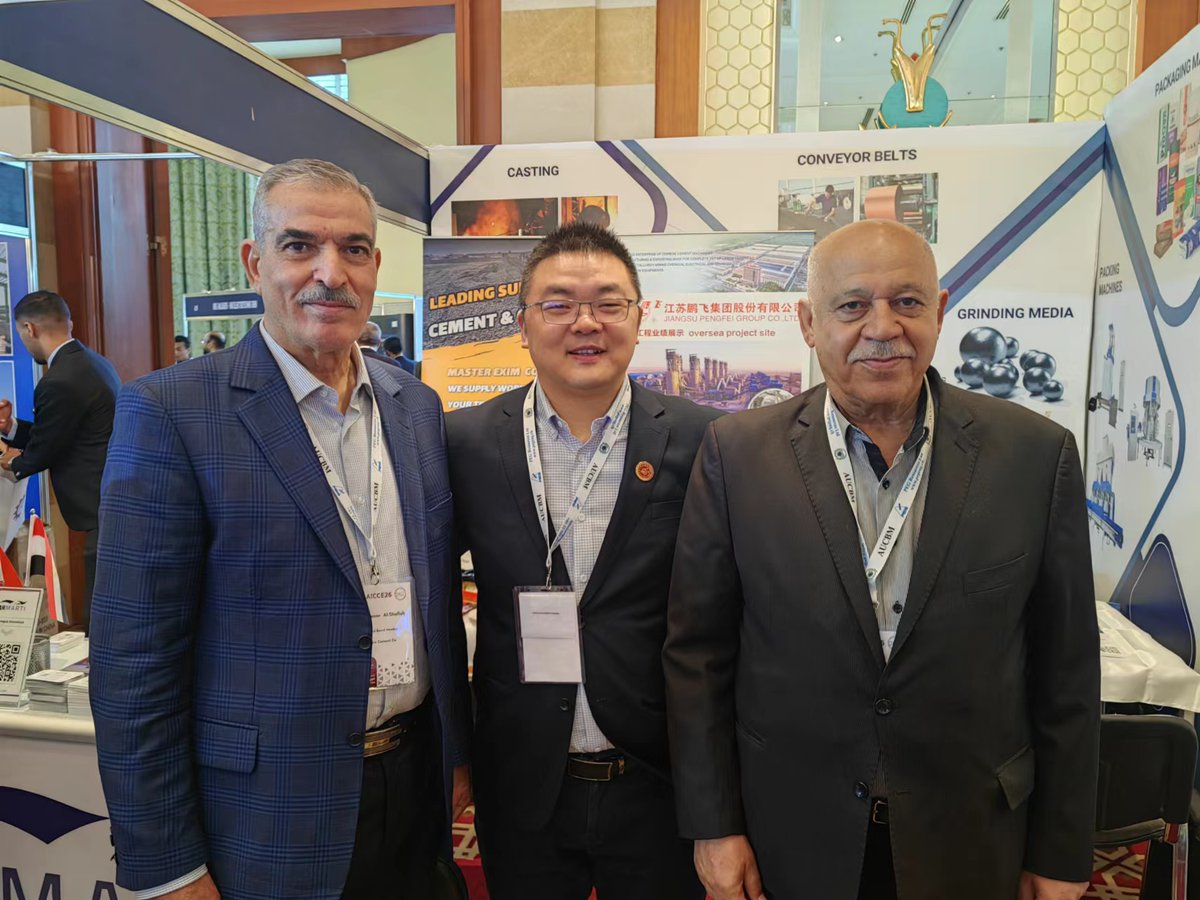 dsh052006's tweet photo. Glad to represent Jiangsu Pengfei Group In AICCE 26 Cairo.
Glad to meet friends there.
#BAll MILL #Jiangsu pengfei group # Rotary Kiln
https://t.co/hJKt1CJ9aI https://t.co/AKklNJwMyw