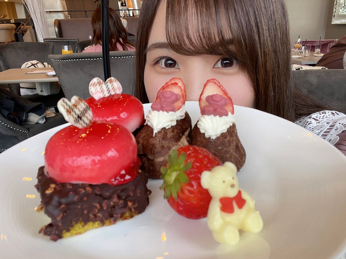 久しぶりにアフタヌーンティーに行ってとってもにこにこでした🧸❤️