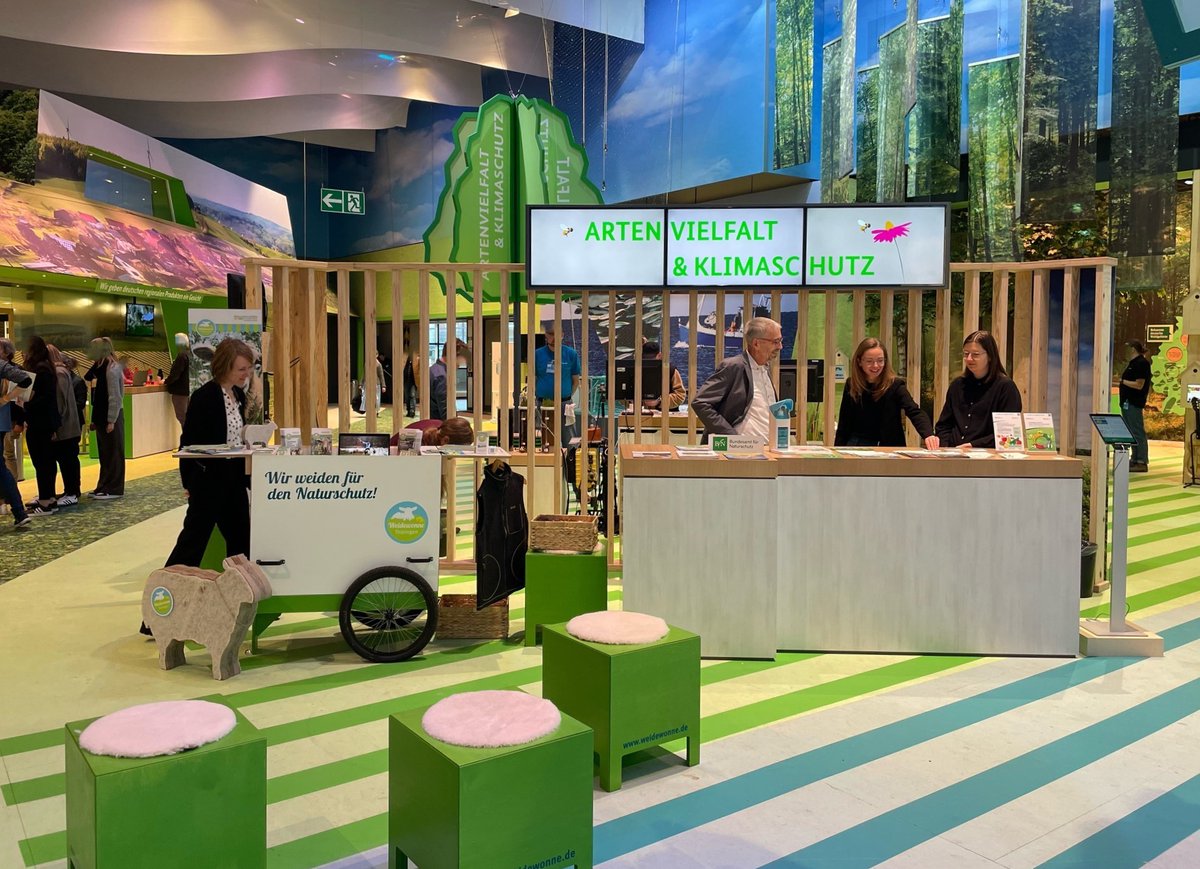 Bis zum 28. Januar informieren wir in Kooperation mit der <a href="/Naturstiftung/">Naturstiftung David</a> David auf der Internationalen #GrueneWoche, Stand 8, Halle 23a <a href="/MesseBerlin/">Messe Berlin</a>  über Beispiele, wie sich Landwirtschaft und Naturschutz vereinbaren lassen. Kommt vorbei!