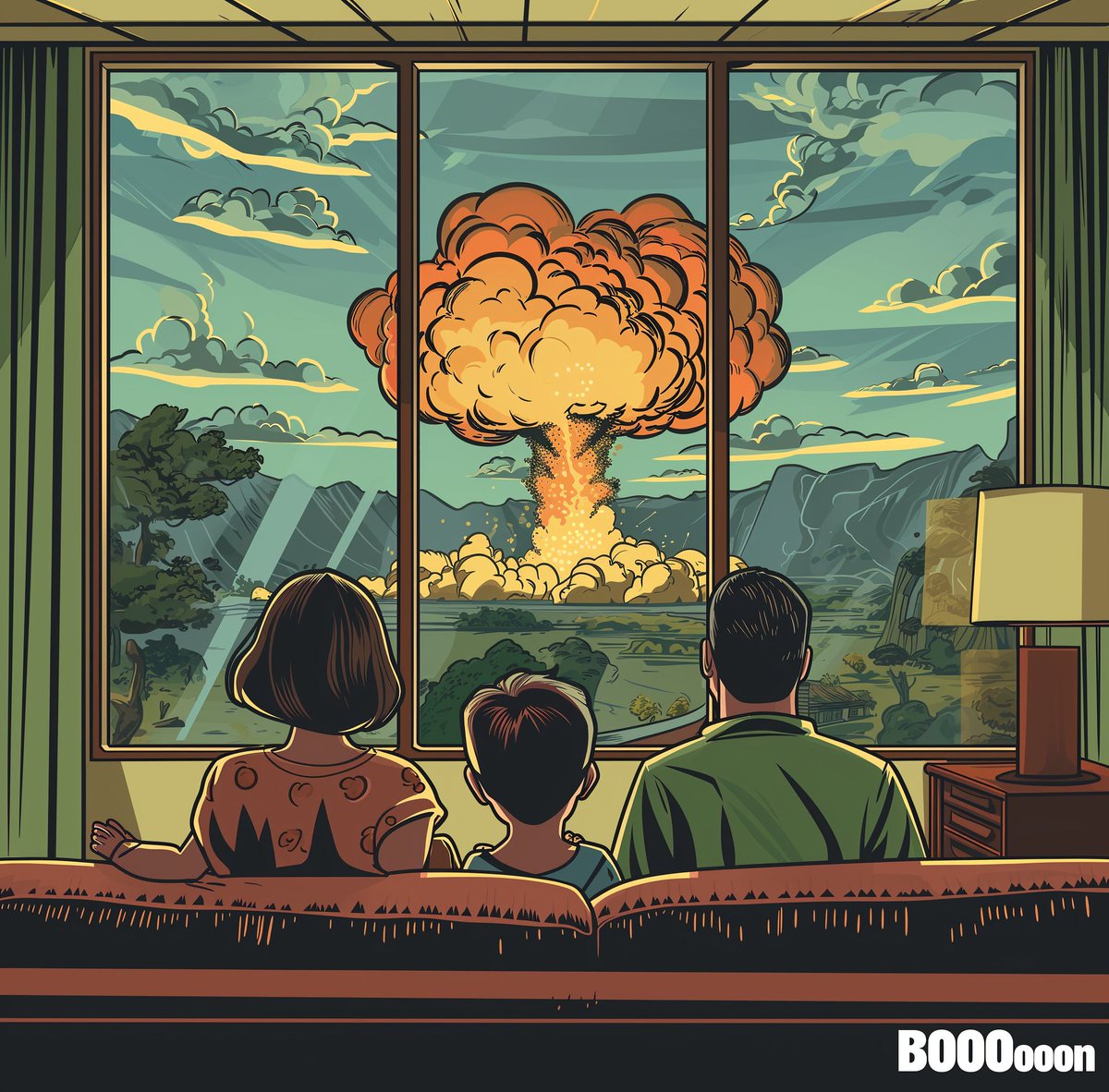 hmarts1993's tweet photo. Boom Pleasant No.3

Boom Pleasant is a project that depicts a family enjoying the aftermath of a nuclear war. Let's work together to create a better world without war. #StopWar #ArtGallery #PopCulture #ContemporaryArt #DigitalArt #AIart #GenerativeArt #AI https://t.co/b5wj5mvcVq