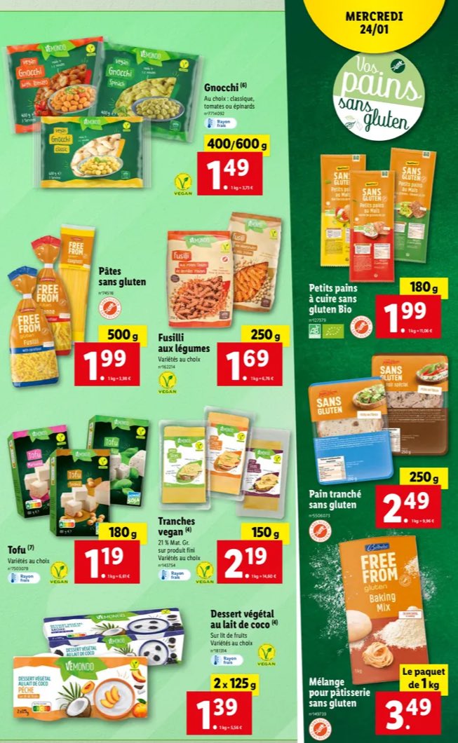 Damien_vg34's tweet photo. N’oubliez pas que dans 3 jours, pour le Veganuary, c’est le début de la semaine Végane chez Lidl !! N’hésitez pas à partager pour que personne ne loupe ça krkrkr https://t.co/ohI3zSnoId