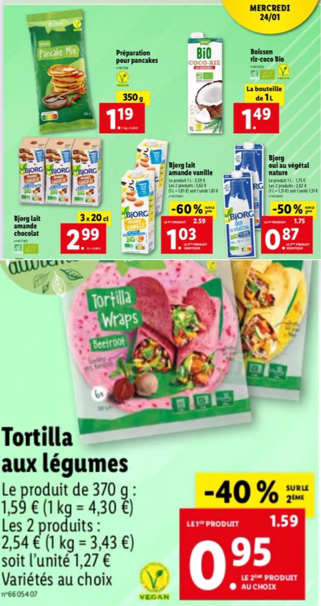 N’oubliez pas que dans 3 jours, pour le Veganuary, c’est le début de la semaine Végane chez Lidl !! N’hésitez pas à partager pour que personne ne loupe ça krkrkr