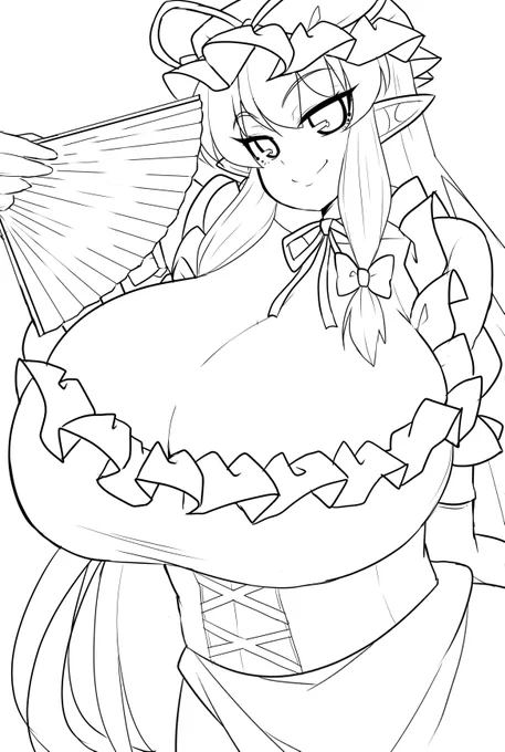 なんとか描きなおして線画出来た。 