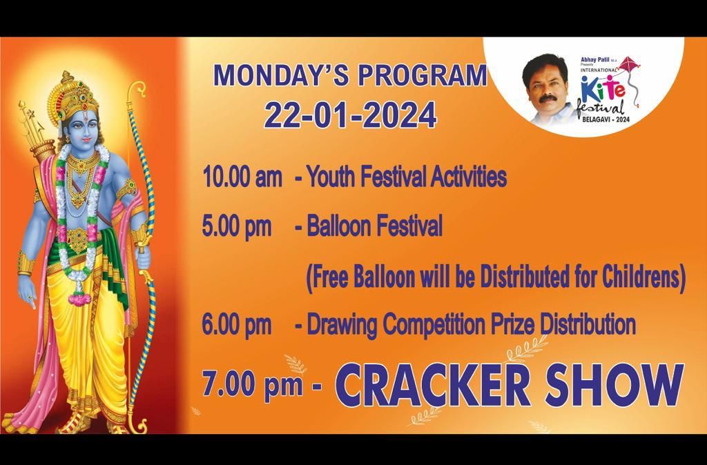 iamabhaypatil's tweet image. "Cracker Show", Balloon Festival and youth festival activities. Do join us Tomorrow at Belgaum International Kite Festival. Venue: Malini City, B.S. Yediyurappa Marg

#bikf 
#belgauminternationalkitefestival