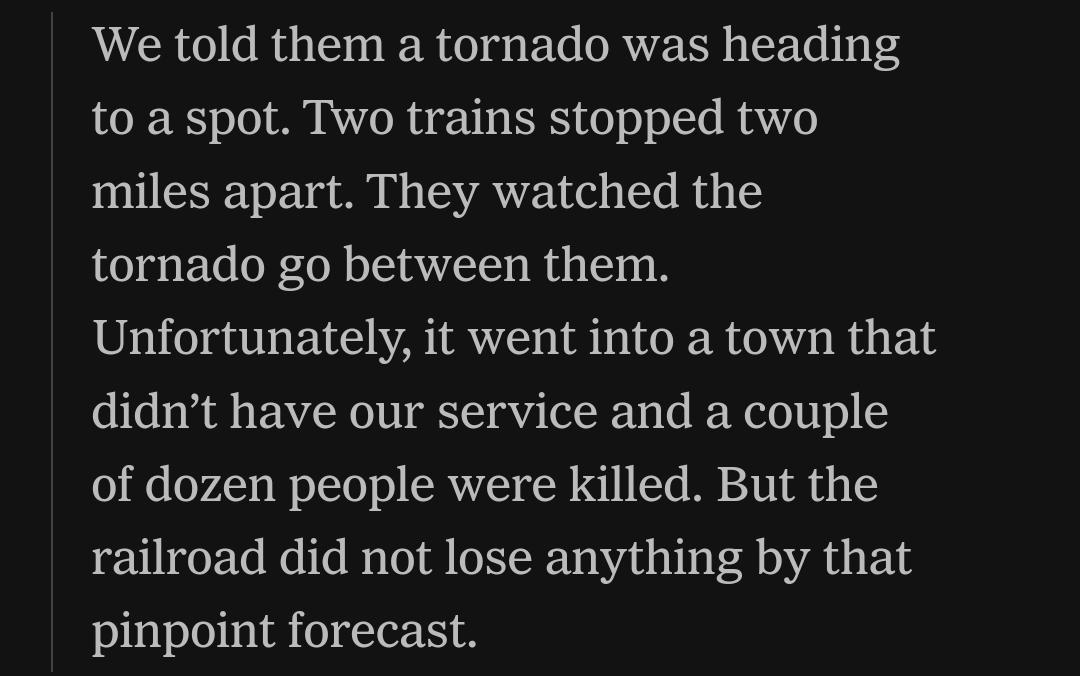 La primera ola de datos abiertos se fue cayendo, quizás por falta de uso de datos por parte de la ciudadanía

Esta historia de la empresa AccuWeather illustra la necesidad de una segunda ola de  interés y habilidades de ciencia ciudadana en datos climatos

nytimes.com/2024/01/20/opi…