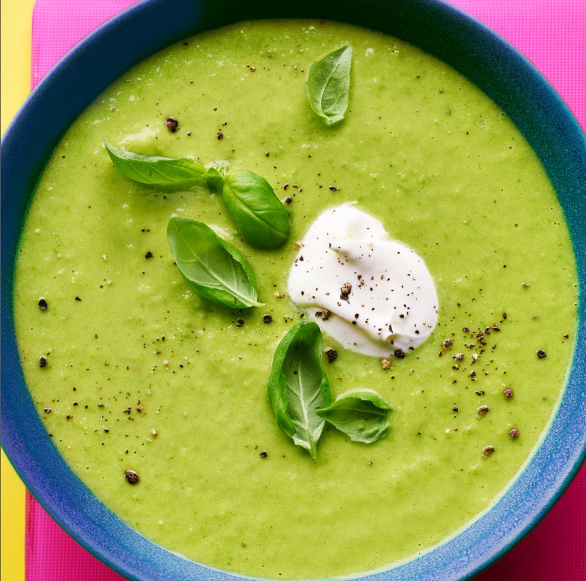 This easy pea-sy basil & pea soup will brighten up your midweek lunches 🍵 Serve with with crusty bread and soft goat’s cheese – delicious! Find the recipe and shop the ingredients at @waitrose 🛒