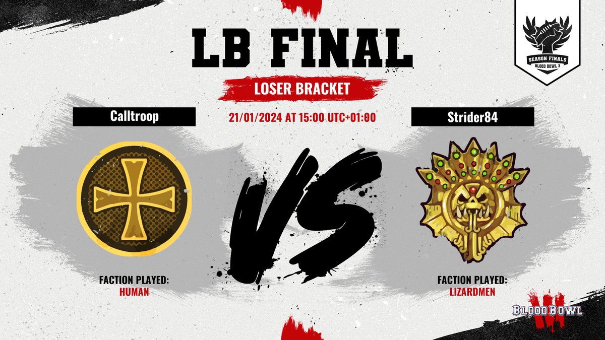 BloodBowl_Game's tweet photo. Today marks the crowning of the Grand Winner in the Season Finals' inaugural edition! 🏆 

Kicking off with the Loser Bracket final, where the contender to join diomed for the title shot will be decided. 

https://t.co/qLHqEBqQdr. 🔥 https://t.co/LjIsCxKZZJ