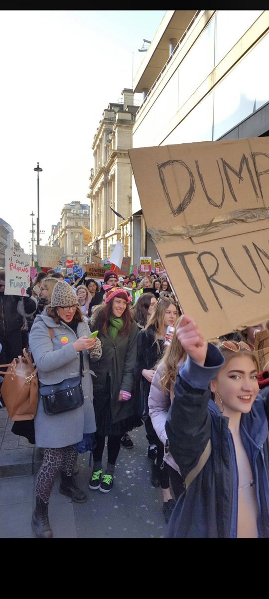Seven years ago today, the Women's March in London, echoing marches involving millions across the USA, the day after the Presidential Inauguration.

Around 100,000 people turned out for the march and rally in Trafalgar Square.