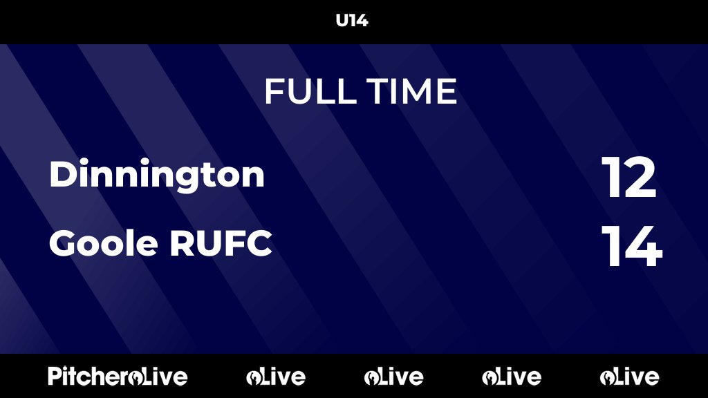 GooleRUFC's tweet photo. FULL TIME: Dinnington 12 - 14 Goole RUFC
#DINGOO #Pitchero
https://t.co/FTxtMgzJi1 https://t.co/Xp4sNfGSxo
