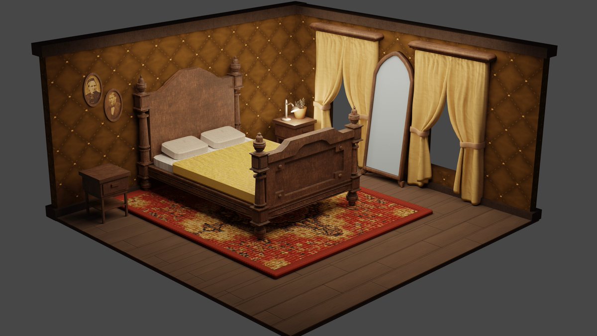Ponsi__'s tweet photo. The bedroom of Aletta Jacobs.
I have added another project to my artstation! Check it out for more information: https://t.co/t3MC4rObDF

#3dModel #3dfurniture #3D #Blender #3Dmodeling #SubstancePainter #Artstation https://t.co/7q0umR8Txv