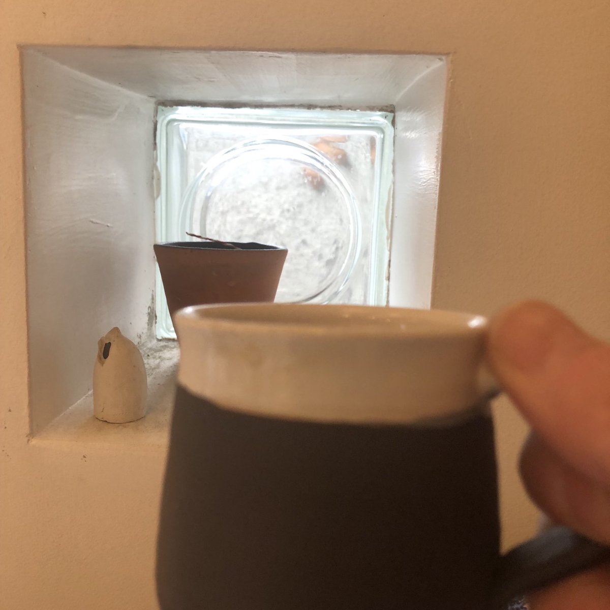 Morning Everyone! Second coffee! Staying in! #becarefuloutthere #coffee #textures #pottery #irishmade #stayingwarm