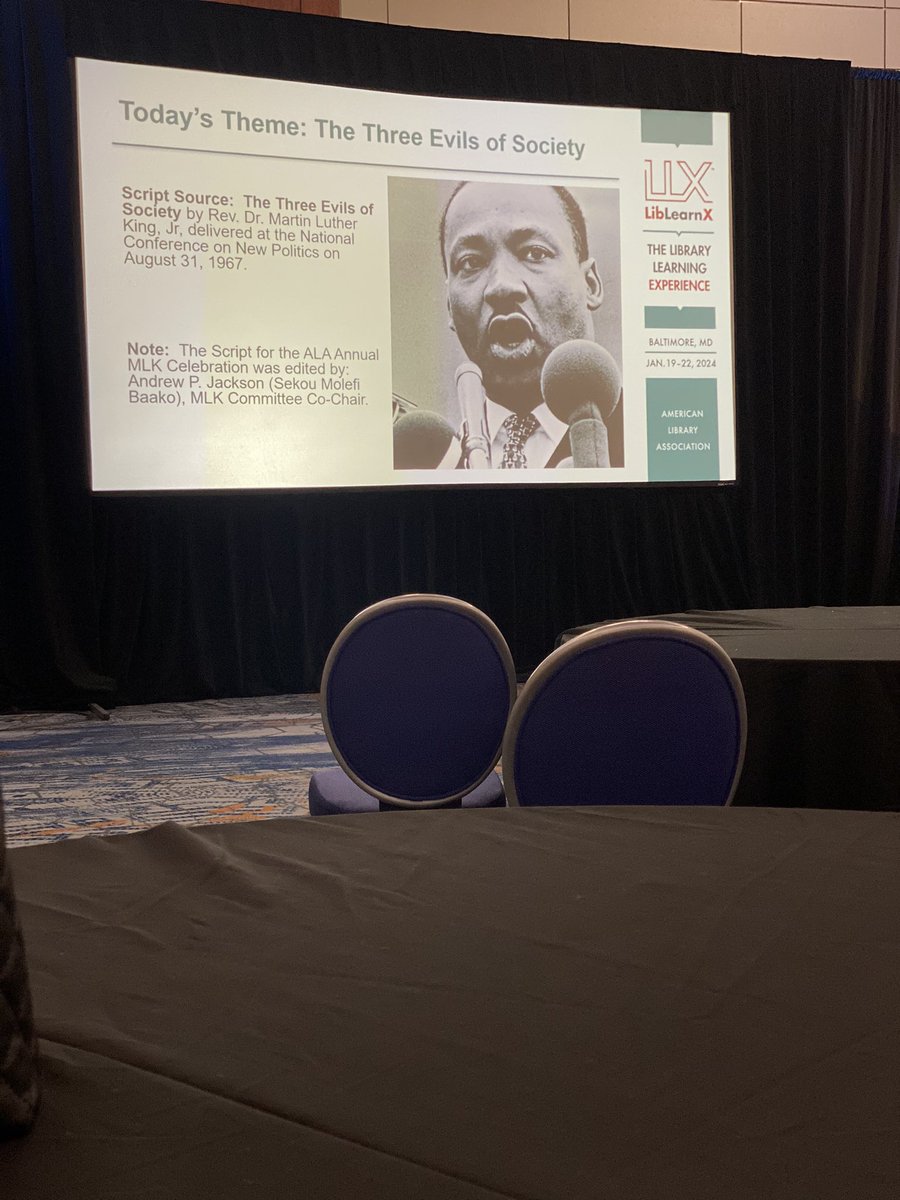 ninah703's tweet photo. “We were all taught the Light Dr. Martin Luther King Jr. version in school. It is now our time to show up for the full MLK” David Delmar Senties #LibLearnX24 https://t.co/S7YhTrSZ4U