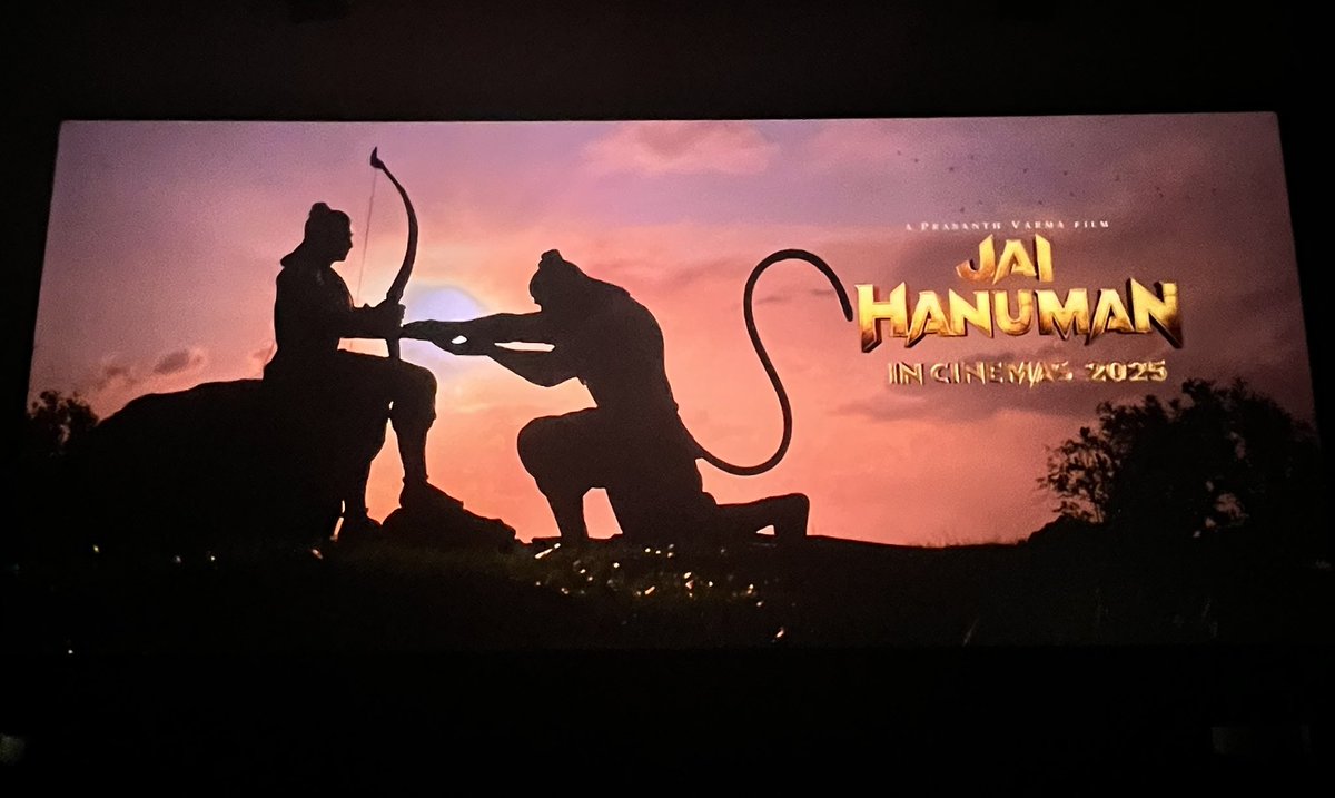 Aravind_Aj28's tweet photo. HanuMAN Review - 9/10
Just a single line, “A complete Trance 😇” @PrasanthVarma
Last 30mins pure goosebumps💥BGM and CG🔥. Elevation scenes well placed👌🏻.
Jai Hanuman! Jai Shree RAM! 🚩🙏🏻
#HanuMAN #HanumanEverywhere #Hanumania #HanumanReview #HanuManForShreeRam #HanumanMovie https://t.co/Bf0cNEdZrD