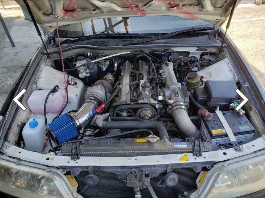634RR's tweet photo. マークII 2JZ 5速MT (R154)売ります
300万 
神奈川県厚木市から
エンジン公認済み 検無し
JRレーシング GT600ターボ(TO4Zサイズ)
LINK ECU G4+ 電スロ制御 アンチラグ設定済
レーシングギアクラッチ
カーツLSD
タイベル類メンテナンス済みで仕上げてからほとんど乗っていません
詳細はリプライかDMにて https://t.co/E1VvBtHLbB