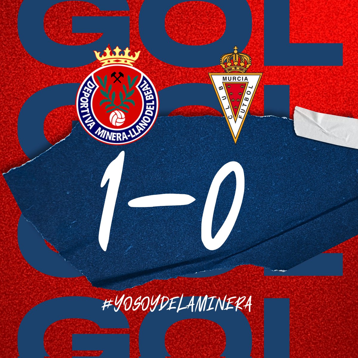 ⌚ 50' | 1-0 | #J17

¡G⚽⚽⚽⚽⚽⚽⚽⚽L DE SAMU!

¡VAMOS, EQUIPO! 👊🏻
 
#DeportivaMineraMurciaImperial ⛏️ #YoSoyDeLaMinera
