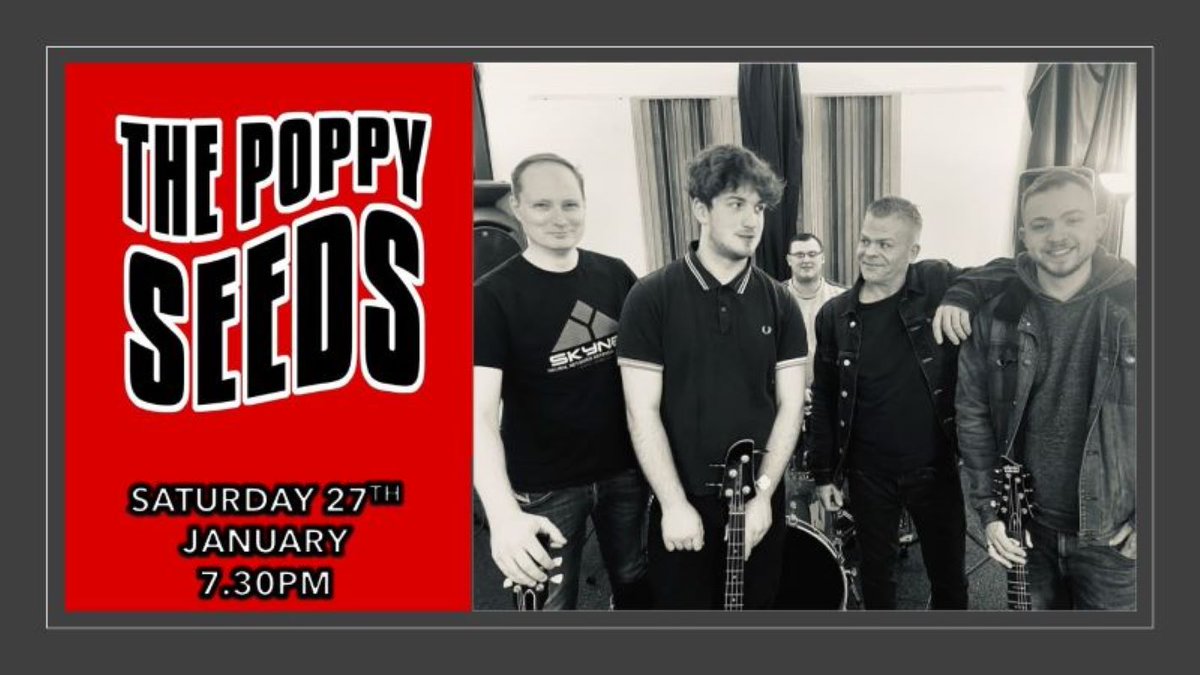 Live music every Saturday night from 7.30pm.  This week we have The Poppy Seeds playing rock, pop &amp; indie covers.
Free entry &amp; followed by a DJ til late 🎸🎤🎧
#livemusic #digbeth