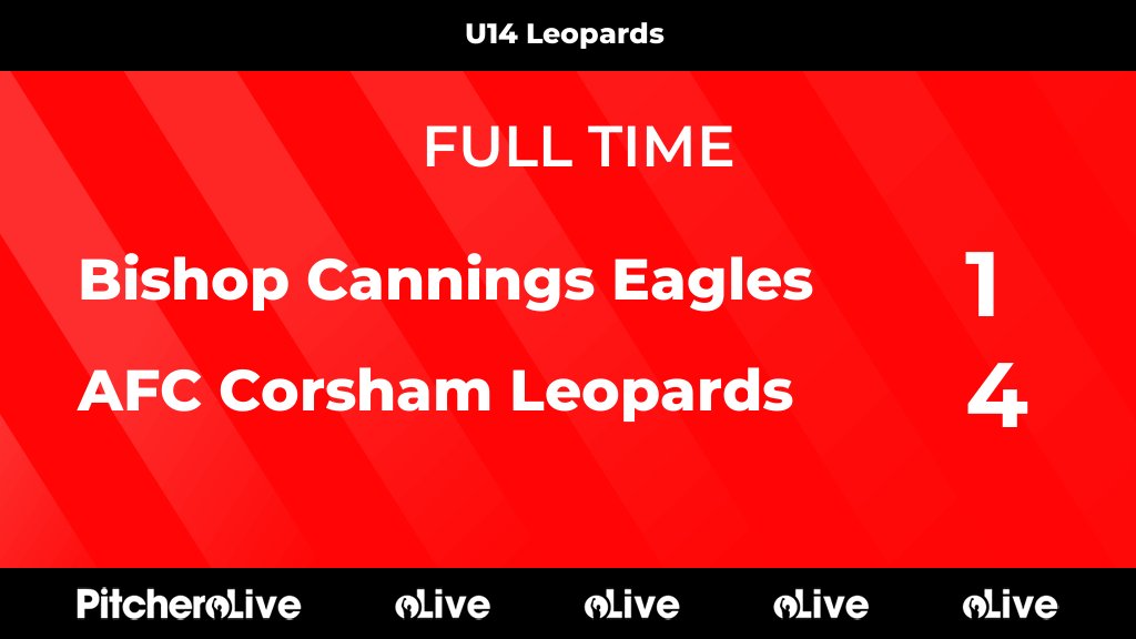 FULL TIME: Bishop Cannings Eagles 1 - 4 AFC Corsham Leopards
#BISAFC #Pitchero
afccorsham.co.uk/teams/241909/m…