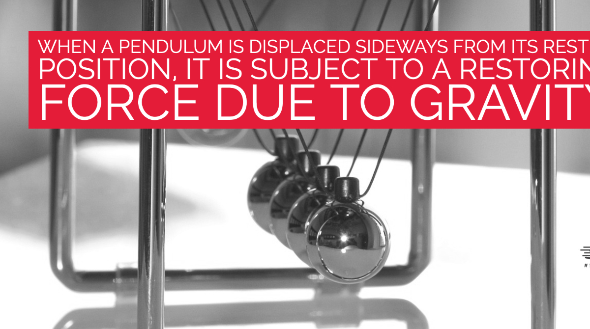 Boost Your Score With This Science #ACTProTip When a pendulum is displaced sideways from its resting position, it is subject to a restoring force due to GRAVITY. #actprep #satprep #testprep #tutoring #act #sat #collegeprep #education #highschool #ACTProTip