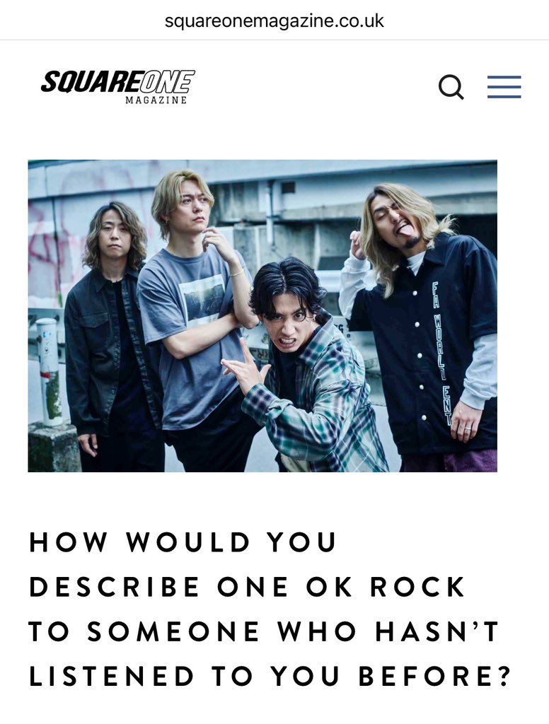 10969oorer2021's tweet photo. “First of all, we’re a Japanese rock band. Second, we actually sing in English. We look pretty young, but actually we’re getting old. We know a lot about the music scene and we’re not a band from the young generation.” - Taka

I like how blunt he is here 😅😄 https://t.co/i2YQFdZhH7