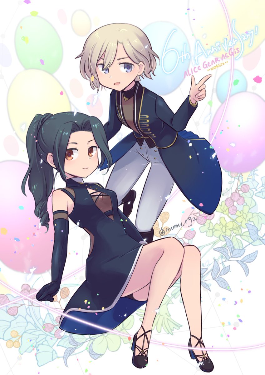 「アリスギア6周年おめでとうございますまだまだ多彩なコンテンツを楽しみにしてます!」|乾ぬいのイラスト